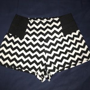 Chevron Striped Shorts